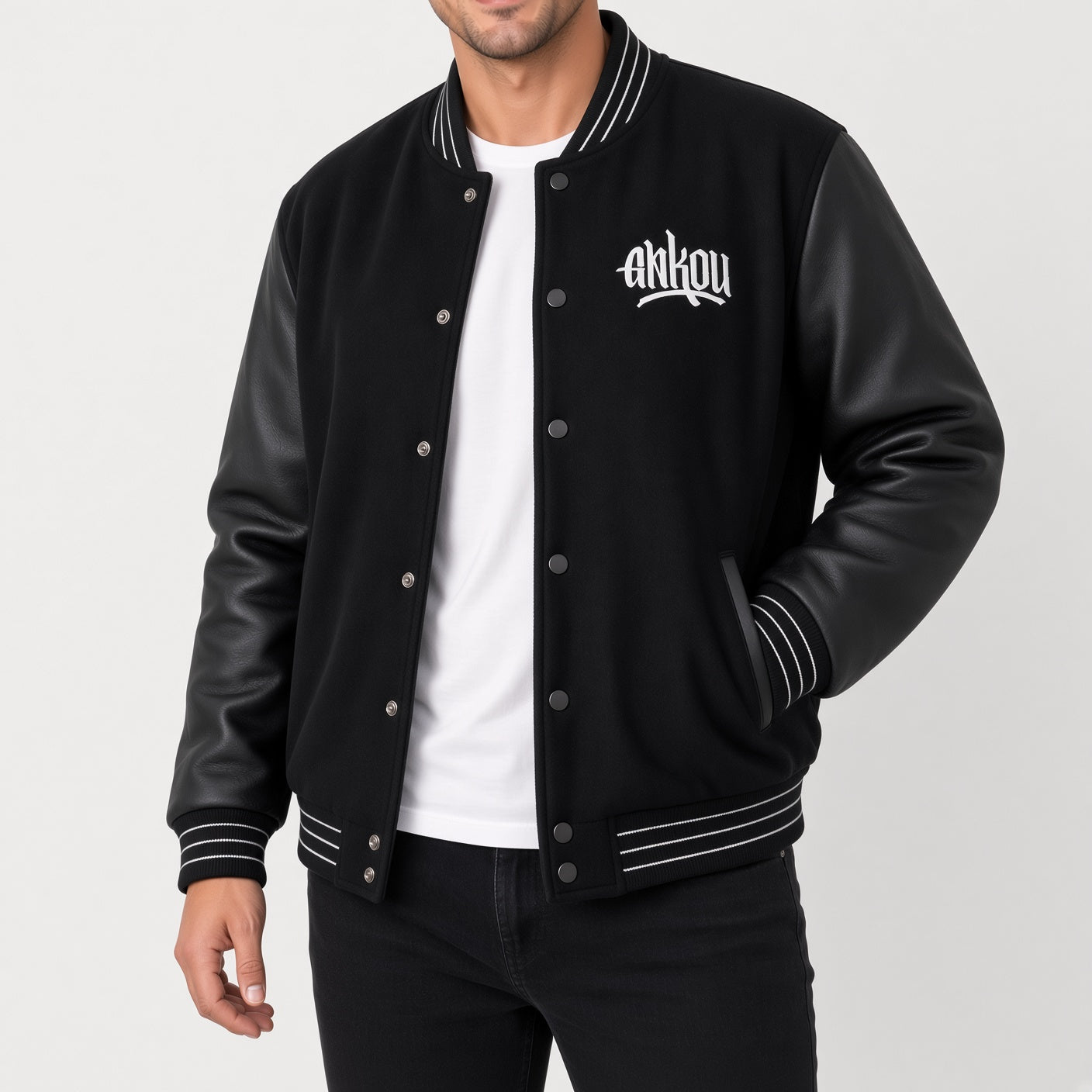 Restless Peace Varsity Jacket – ANKOU