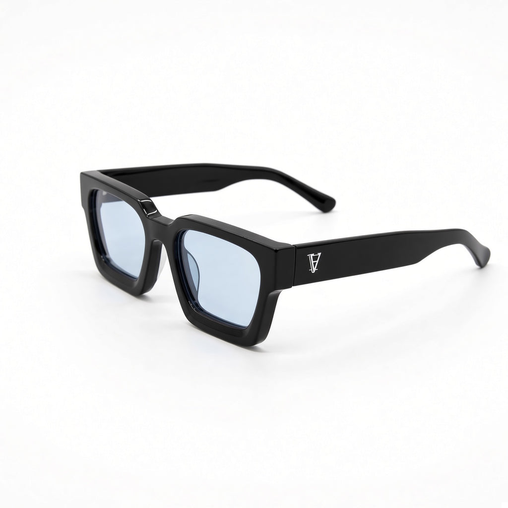 Monarch - White Logo Light Blue Lens