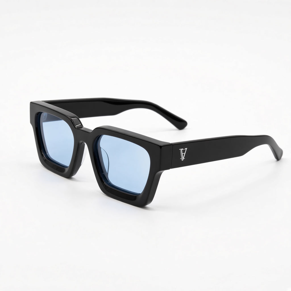 Monarch - White Logo Light Blue Lens