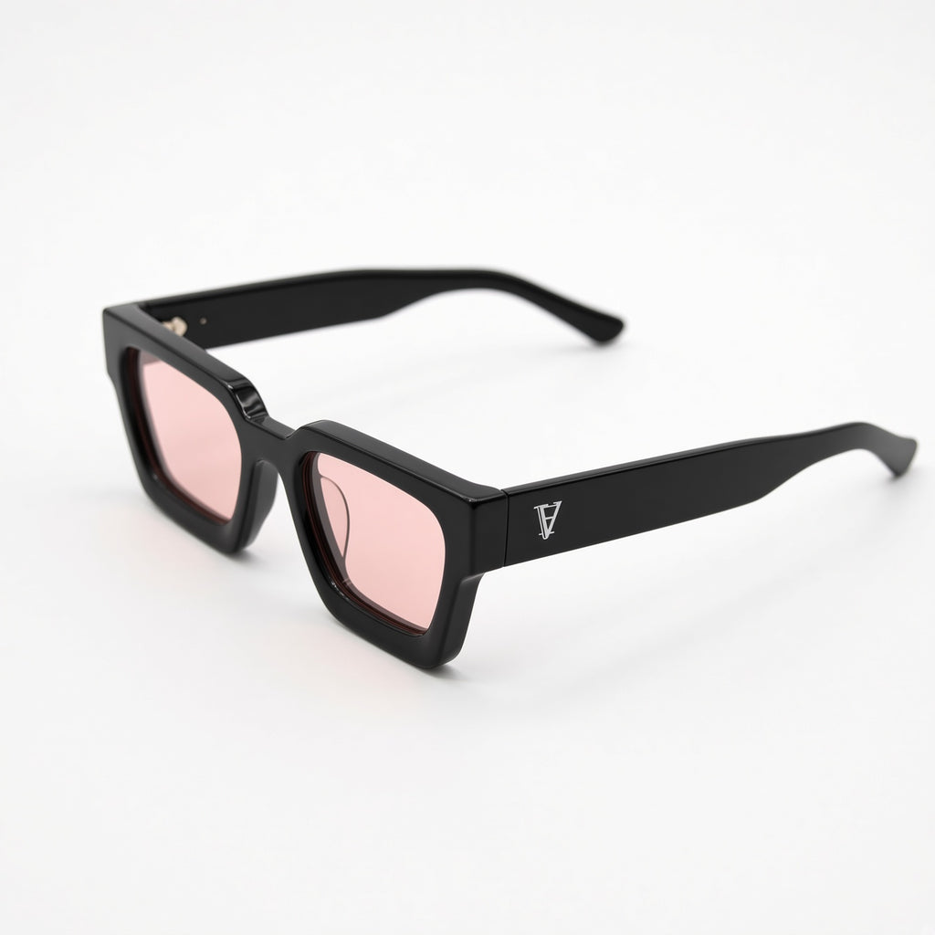Monarch White Logo - Pink Lens