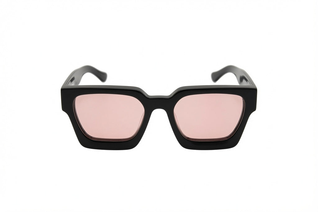 Monarch White Logo - Pink Lens