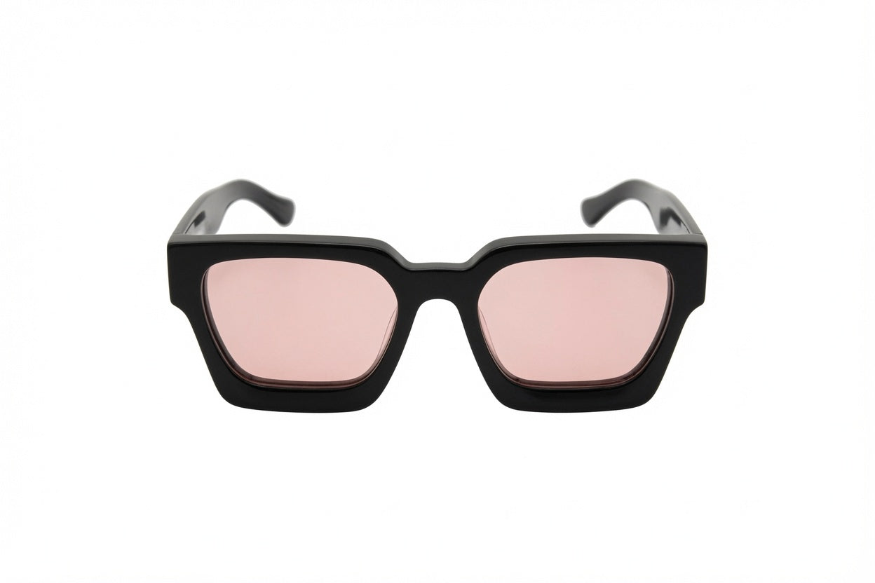 Monarch White Logo - Pink Lens