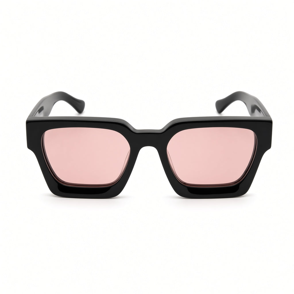 Monarch White Logo - Pink Lens