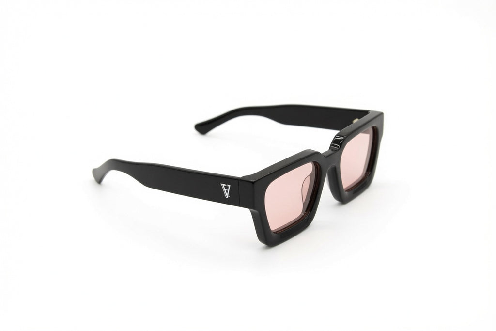 Monarch White Logo - Pink Lens