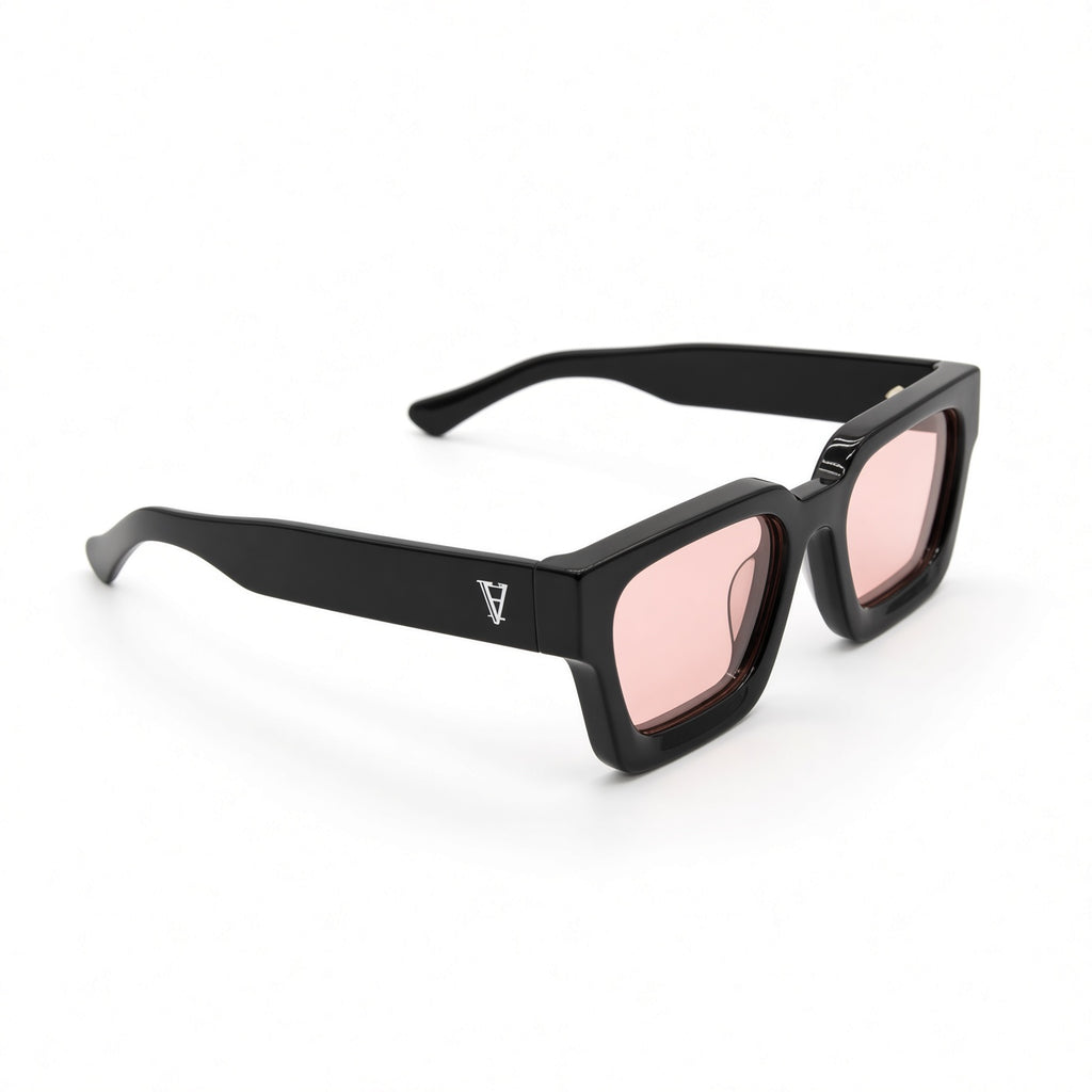 Monarch White Logo - Pink Lens