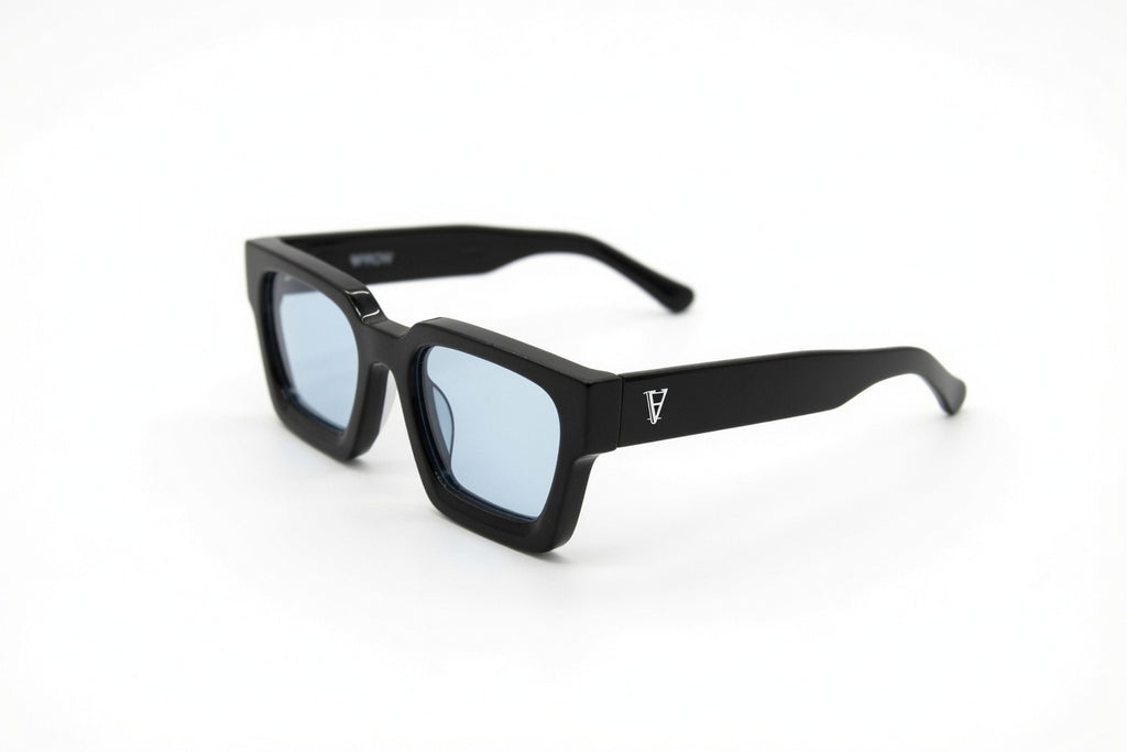 Monarch - White Logo Light Blue Lens
