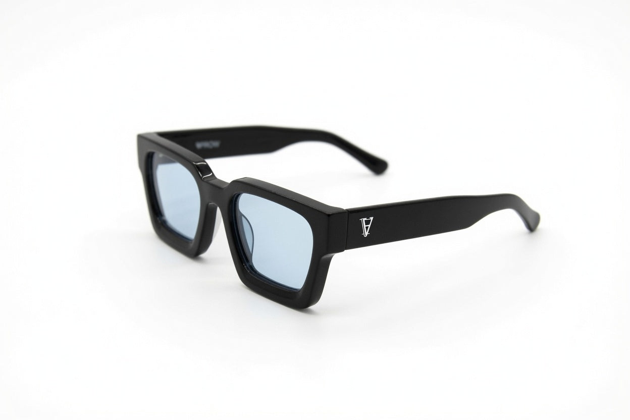 Monarch - White Logo Light Blue Lens